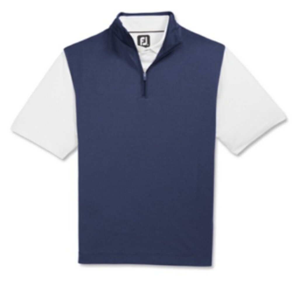 NWT FootJoy FJ Tonal Block Vest Golf 1/4 Zip Men's Top, XL